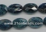 CAP68 15.5 inches 13*18mm faceted oval dyed apatite gemstone beads
