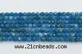 CAP705 15.5 inches 6mm faceted round apatite gemstone beads wholesale