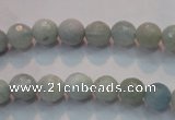 CAQ221 15 inches 5mm faceted round aquamarine beads wholesale
