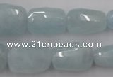 CAQ415 8*12mm – 18*28mm faceted nuggets natural aquamarine beads