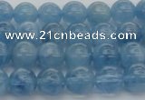 CAQ544 15.5 inches 6mm round AAAA grade natural aquamarine beads
