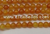 CAR101 15.5 inches 4mm round natural amber beads