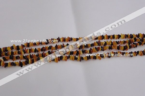 CAR205 32 inches 3*5mm natural amber chips beads wholesale