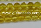 CAR559 15.5 inches 6mm - 6.5mm round natural amber beads wholesale