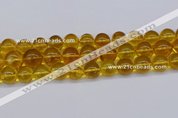 CAR567 15.5 inches 15mm - 16mm round natural amber beads wholesale