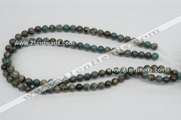 CAT5003 15.5 inches 8mm round natural aqua terra jasper beads
