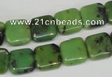 CAU35 15.5 inches 12*12mm square australia chrysoprase beads wholesale