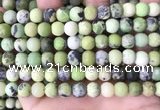CAU479 15.5 inches 8mm round matte Australia chrysoprase beads