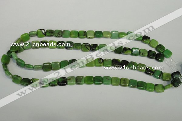 CAU61 15.5 inches 10*10mm square Australia chrysoprase beads