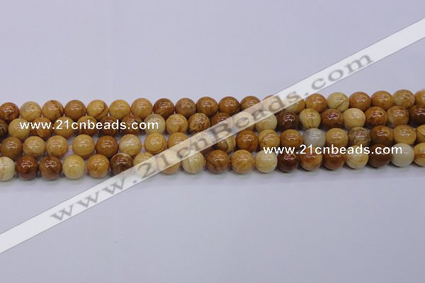 CAY04 15.5 inches 10mm round African yellow jasper beads wholesale