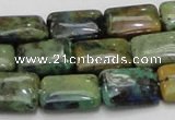 CAZ02 15.5 inches 14*18mm rectangle natural azurite gemstone beads