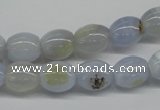 CBC24 15.5 inches 10*12mm rice blue chalcedony beads wholesale