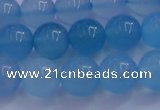 CBC253 15.5 inches 10mm A grade round ocean blue chalcedony beads