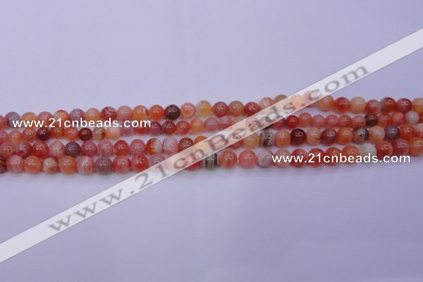 CBC400 15.5 inches 4mm A grade round orange chalcedony beads
