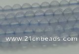 CBC450 15.5 inches 4mm round blue chalcedony beads wholesale