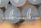 CBC735 15.5 inches 14mm round blue chalcedony beads wholesale