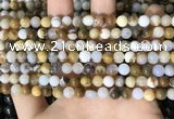 CBC800 15.5 inches 4mm round natural polka dot chalcedony beads