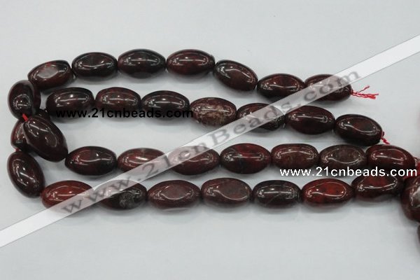 CBD11 15.5 inches 15*25mm rice brecciated jasper gemstone beads