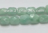 CBJ32 15.5 inches 10*10mm faceted square jade beads wholesale