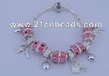 CBP138 11*14mm alloy beads & alloy dangles European charm bracelet