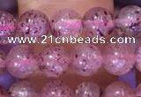 CBQ551 15.5 inches 6mm round strawberry quartz beads wholesale