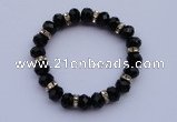 CBR44 5pcs 7 inches imitation Swarovski crystal beads stretchy bracelet