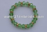 CBR46 5pcs 7 inches imitation Swarovski crystal beads stretchy bracelet
