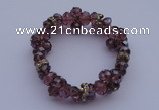 CBR51 5pcs 7 inches imitation Swarovski crystal beads stretchy bracelet