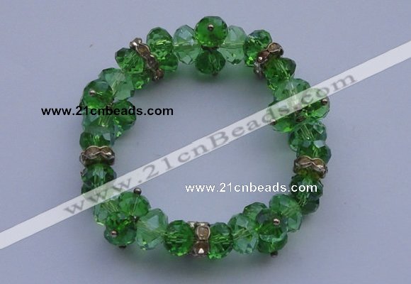 CBR53 5pcs 7 inches imitation Swarovski crystal beads stretchy bracelet