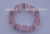 CBR54 5pcs 7 inches imitation Swarovski crystal beads stretchy bracelet