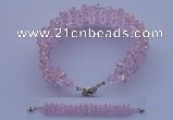 CBR62 5pcs faceted imitation Swarovski crystal beads hand knitted bracelet
