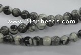 CBW01 15.5 inches 6mm round black & white jasper gemstone beads