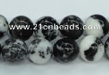 CBW104 15.5 inches 12mm round black & white jasper beads