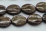 CBZ03 15.5 inches 18mm flat round bronzite gemstone beads wholesale