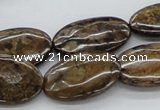 CBZ07 15.5 inches 17*27mm oval bronzite gemstone beads wholesale