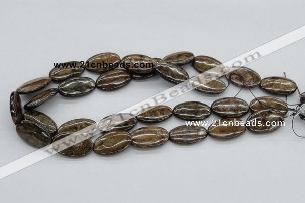 CBZ07 15.5 inches 17*27mm oval bronzite gemstone beads wholesale