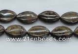 CBZ08 15.5 inches 10*15mm horse eye bronzite gemstone beads wholesale