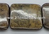 CBZ11 15.5 inches 35*35mm square bronzite gemstone beads wholesale