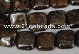 CBZ227 15.5 inches 14*14mm square bronzite gemstone beads