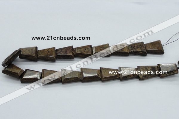 CBZ24 15.5 inches 18*24mm trapezoid bronzite gemstone beads
