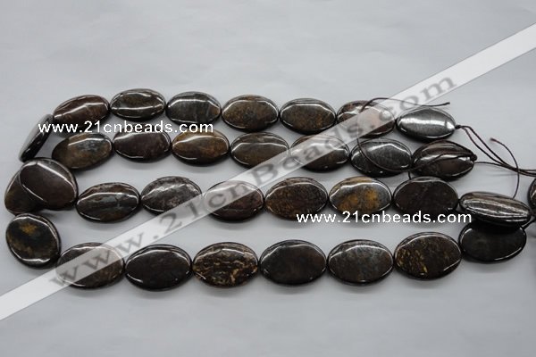 CBZ307 15.5 inches 18*25mm oval bronzite gemstone beads wholesale