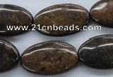 CBZ310 15.5 inches 18*30mm oval bronzite gemstone beads wholesale