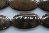 CBZ311 15.5 inches 19*34mm oval bronzite gemstone beads wholesale