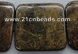 CBZ318 15.5 inches 30*30mm square bronzite gemstone beads wholesale