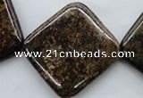 CBZ319 15.5 inches 30*30mm diamond bronzite gemstone beads wholesale