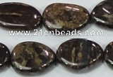 CBZ60 15.5 inches 18*25mm freeform bronzite gemstone beads