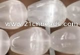 CCA376 15.5 inches 10*14mm teardrop white calcite gemstone beads