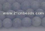 CCA406 15.5 inches 8mm round blue calcite gemstone beads