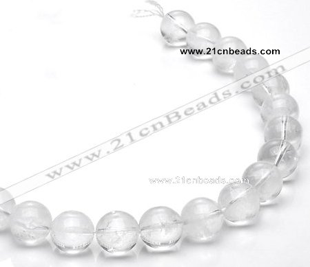 CCC10 15.5 inches 16mm round white crystal beads Wholesale