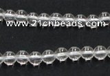 CCC200 15.5 inches 4mm round AB grade natural white crystal beads